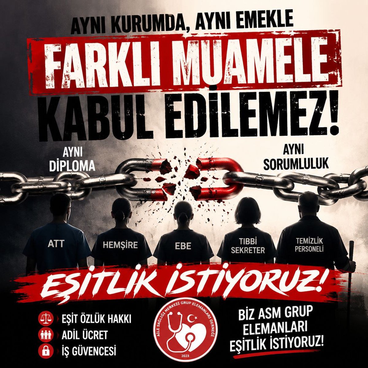 aktel_hanife's tweet photo. @abuyukgumus Defalarca kapısını çaldığımız talep dosyamızı teslim ettiğimiz mücadeleden vazgeçmeyin sizinle ilgili çalışmalar var diyen iktidar vekillerimiz bizler artık umut söz vaat değil çözüm bekliyoruz

#İşverenBakanlıktır https://t.co/1pdsQyFoDF