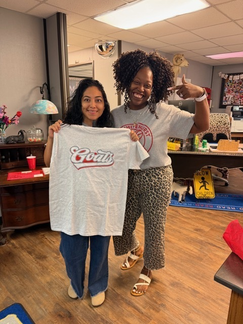 GroesbeckHOW's tweet photo. ππ A little T-shirt swapping and a LOT of fun at HOW!
Our staff had a T-shirt exchange, and we loved seeing what everyone picked out for each other! π
We work hard, but we sure know how to have a little fun together, too! ππ
#HOWFamily #GoGoats #BetterTogether https://t.co/UjCL722lts