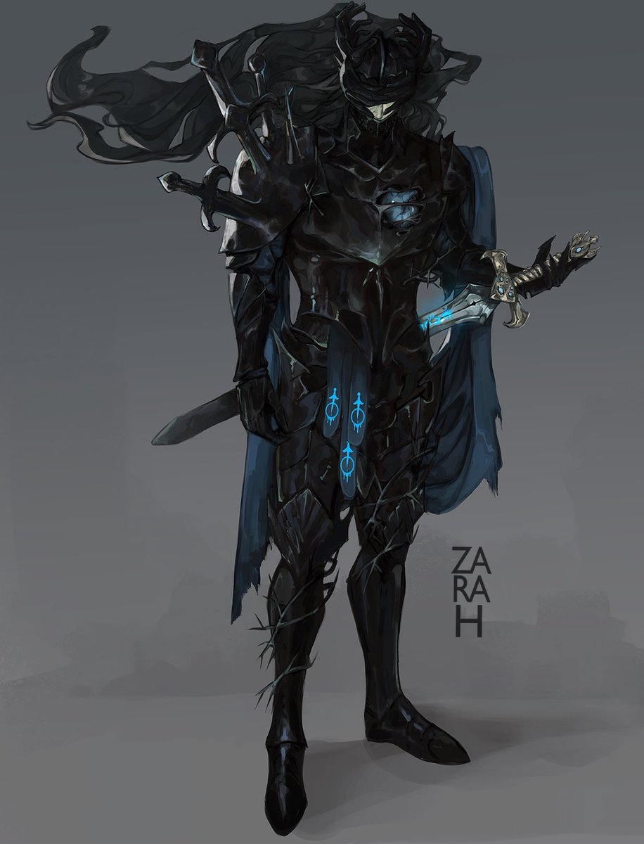 zarahartist's tweet photo. My paladin Raine’s new armor. (Today is the 5 yr anniversary of our game!) https://t.co/F1hGLvoGfz