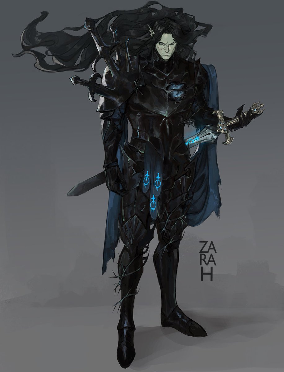 zarahartist's tweet photo. My paladin Raine’s new armor. (Today is the 5 yr anniversary of our game!) https://t.co/F1hGLvoGfz