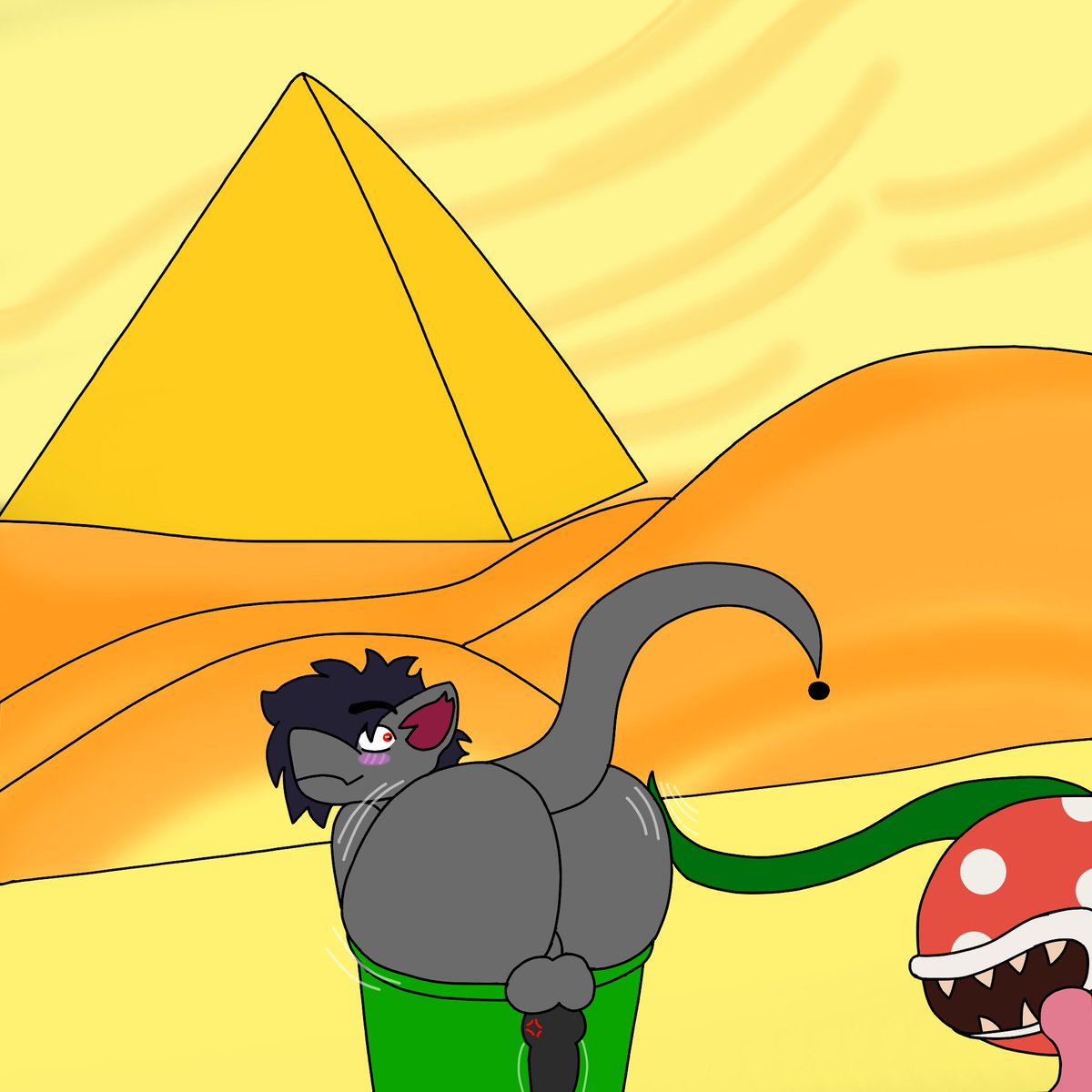 DragaoDrak's tweet photo. eu estava subindo o cano e eu fiquei preso no cano, quando eu olhei atras eu me deparo com a planta carnívora com tentaculos >:3
#NSFW #R18 #FurryNSFW #PiranhaPlant #PlantaCarnivora #Drak #DragaoDrak #dragaodrakart #Dragon #Furry #Anthro #FloraFauna #MarioFanart #Pipe #Pyramid https://t.co/sSyfqP1pzz