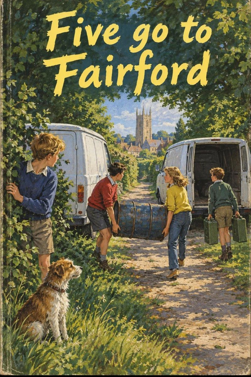 militaryhistori's tweet photo. Mystery solved. 
The Fairford Five were mounting a cosplay tribute to this famous book https://t.co/d4Mlm5eovV