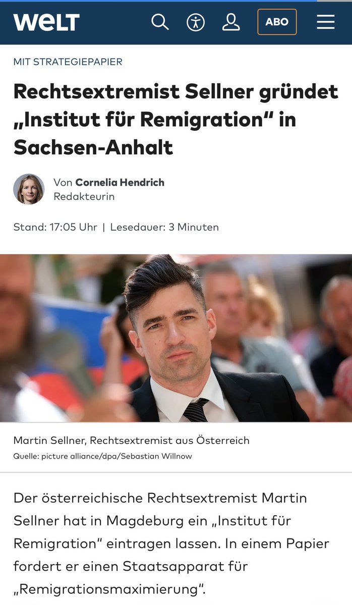 MartinSellner_'s tweet photo. Wenn ihr für Remigrationsmaximierung seid, dann folgt: @remigrationinst https://t.co/3jnzrUw8Ft