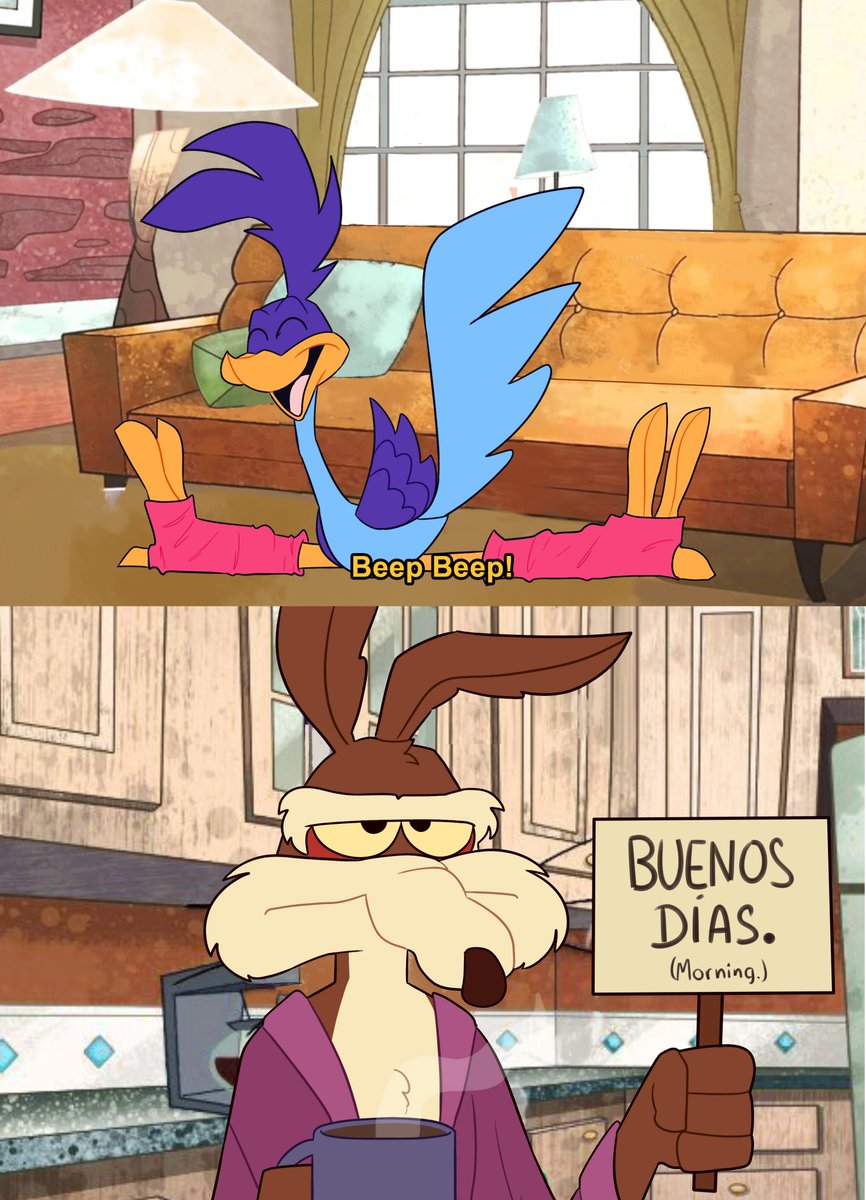 Izabeth_wup's tweet photo. Yo también quería dibujar algo de este Au :D
(pasen ideas porfa)

#wileECoyote #roadrunner #wileroad #looneytunes https://t.co/4gecjpsEGW