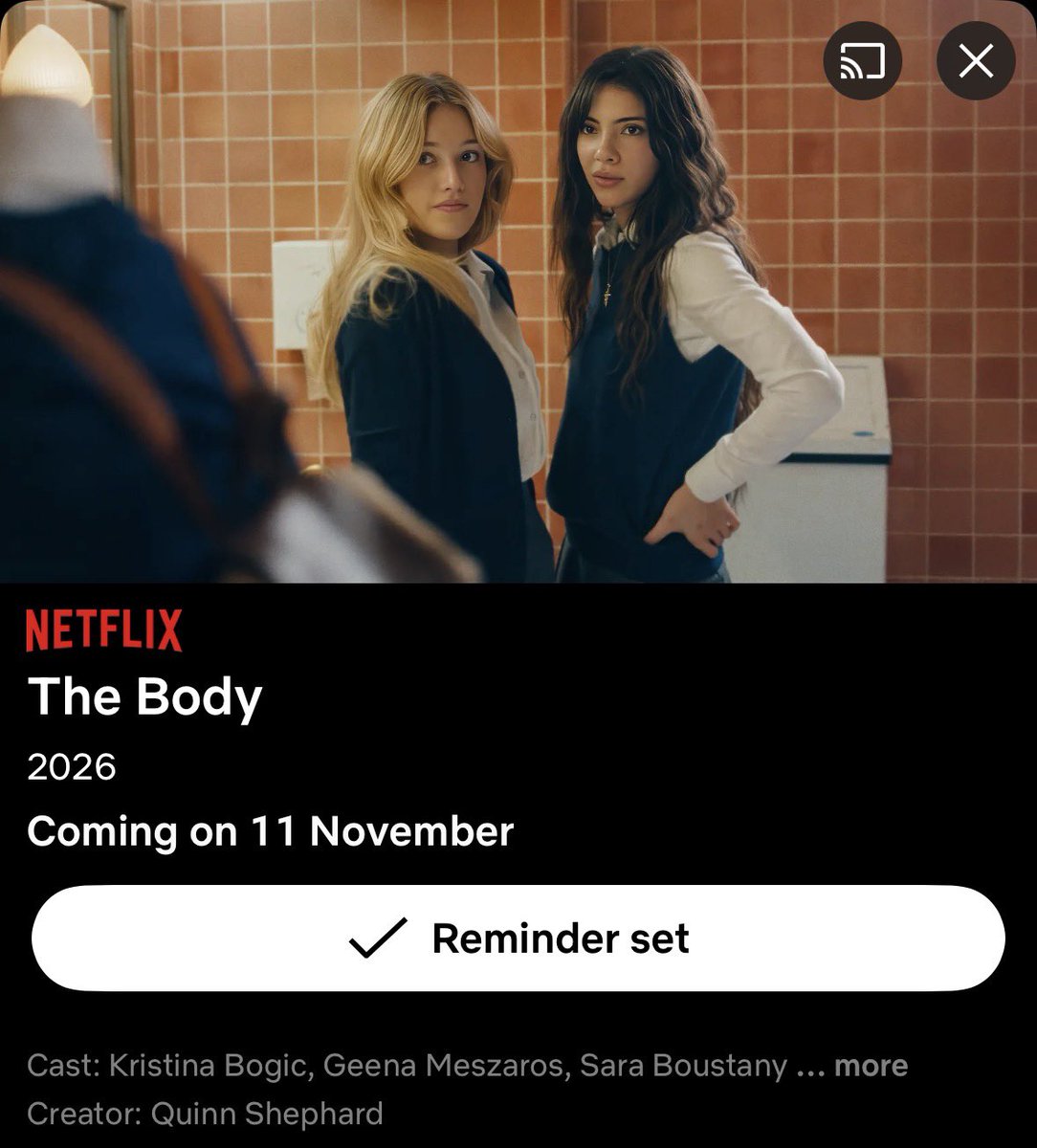 thebodynetflix's tweet photo. You can now add ‘THE BODY’ to your Netflix reminder list ahead of its November 11 premiere! 🩰🦁

Make sure to hit Remind Me so you’re notified as soon as the series drops.

#TheBody #Netflix https://t.co/5xSdsVeQNM
