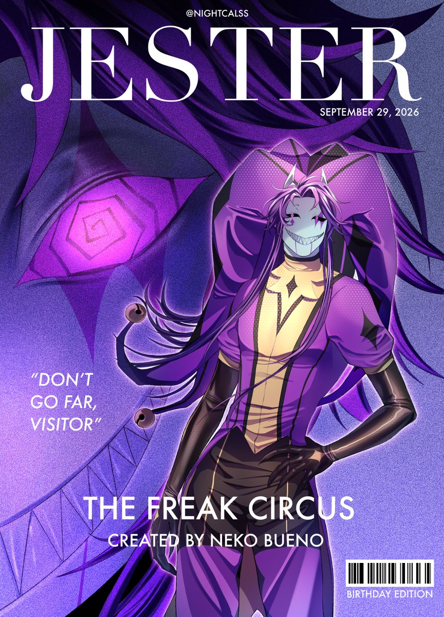 nightcalssz's tweet photo. HAPPY BDAY TO JESTEEER! 💜🎉
#thefreakcircus #tfc #jester https://t.co/izvPfyKhYn