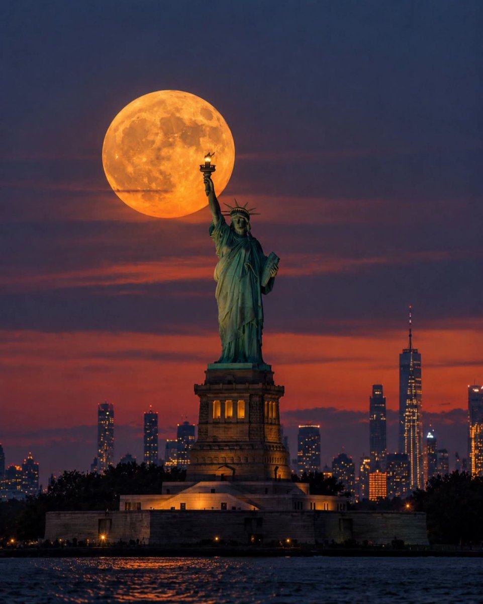 earthviewss1's tweet photo. Statue of Liberty 🗽, New York 🇺🇸 https://t.co/3GDWYVwQMP