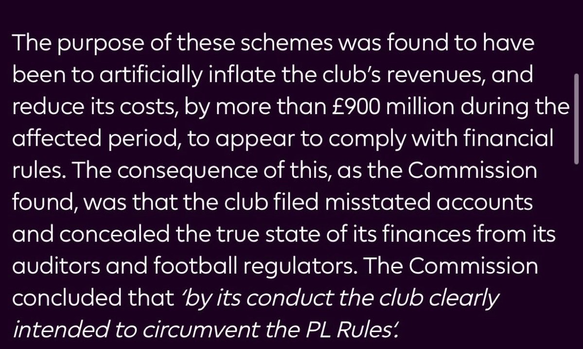 HandofArsenal's tweet photo. Man City guilty of ALL charges.

£900m is batshit crazy.

For context Everton got docked 8 points for £25 million.

The sanctions hearing will be an all-timer. https://t.co/ULssWsB8kq