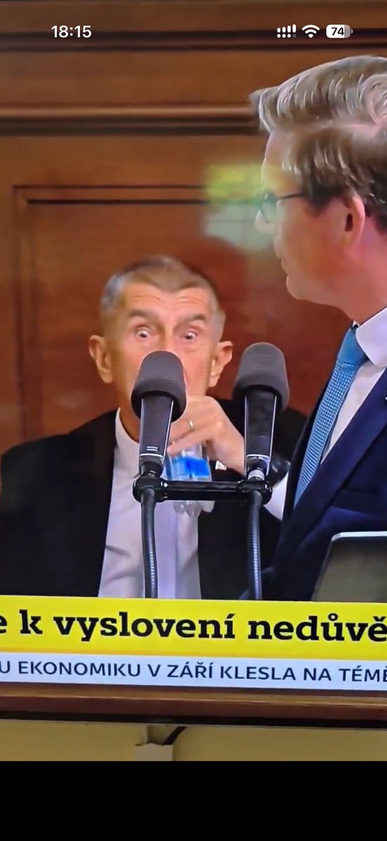 PolednikTomas's tweet photo. Viktor Orbán můj velký přítel a vzor ( v tunelování státu ) A najednou jak Andrejovi zaskočilo, jako kdyby to byl česnek když to slyšel 😂 https://t.co/5gcp8X7fVK