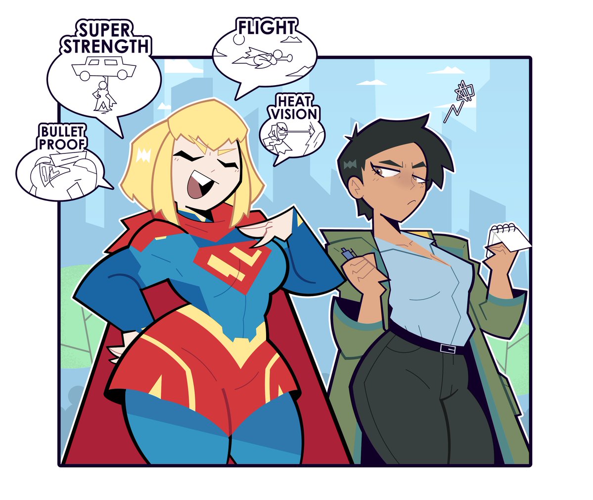 goodbyellow's tweet photo. Supergirl VS Lois Lane! 🦸‍♀️🖊️ https://t.co/H3wNjcHcOn