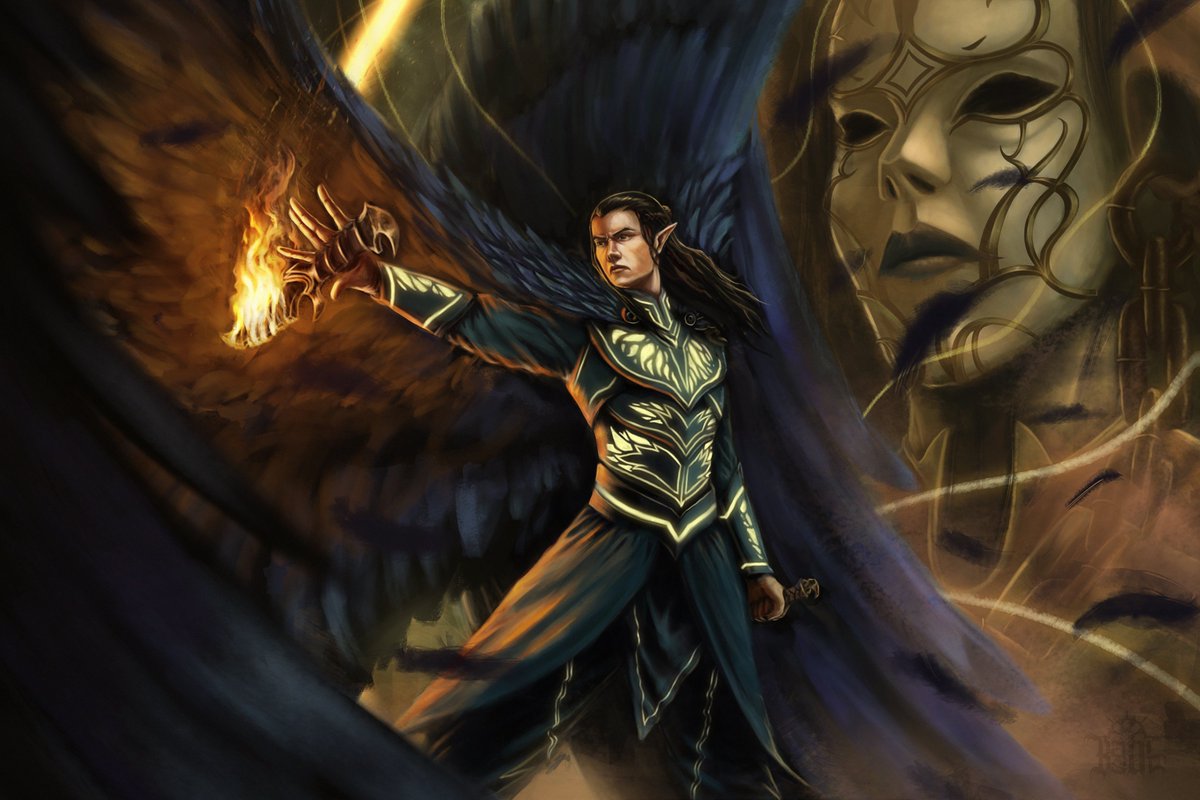 jo_basart's tweet photo. Vax and the Raven Queen 🖤

Time for a new @CriticalRole Fanart! After almost two years since I did the first sketch of this piece, I can finally call it finished!

#CriticalRole #CriticalRoleFanArt #vaxildan https://t.co/eqchZXggJj