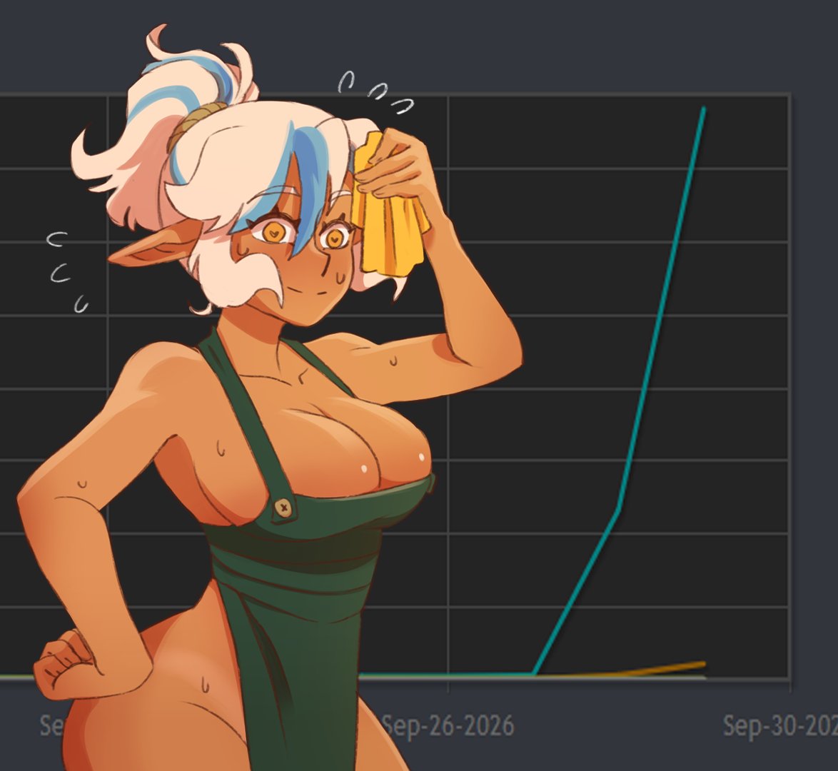 Noones_Games's tweet photo. Alright... Everything is fine. I can handle the pressure...  At least people like the game, haha... (help me) https://t.co/apHcvLAVGj
