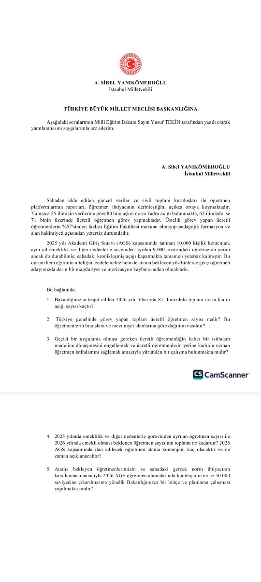 AGSkontenjan's tweet photo. 2026 AGS'ye giren öğretmenlerimizin merak ettiği soruları Milli Eğitim bakanlığına sorduğu için milletvekilimize teşekkür ederiz. 
@asyanikomeroglu https://t.co/iprE0F7d8S