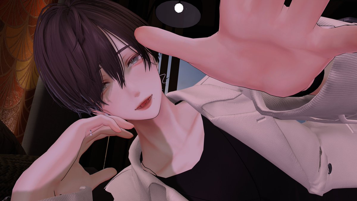 Inusyake_vr's tweet photo. おやすみ。いい夢見てね。
#minase3d #VRChat https://t.co/2Vv1HrgEmD