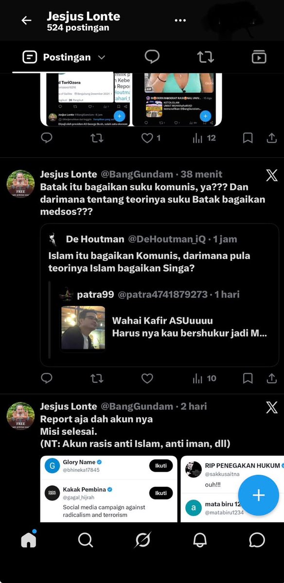 MMnabiPALSU's tweet photo. Manusia Rasis 👇👇👇
BOCAL( bocah tolol) siluman Tua Bangka   dajjal
👇👇👇

https://t.co/P24FaoPwV2   tolong report akun  BOCIL Pembenci Kristen Batak
TUAK🍻🍺🍻🍺🍻

#KristenBatak  #SukuBatak  #PerantauBatak
#BatakToba #KeluargaBatak #BatakKristen https://t.co/j623wouxJM