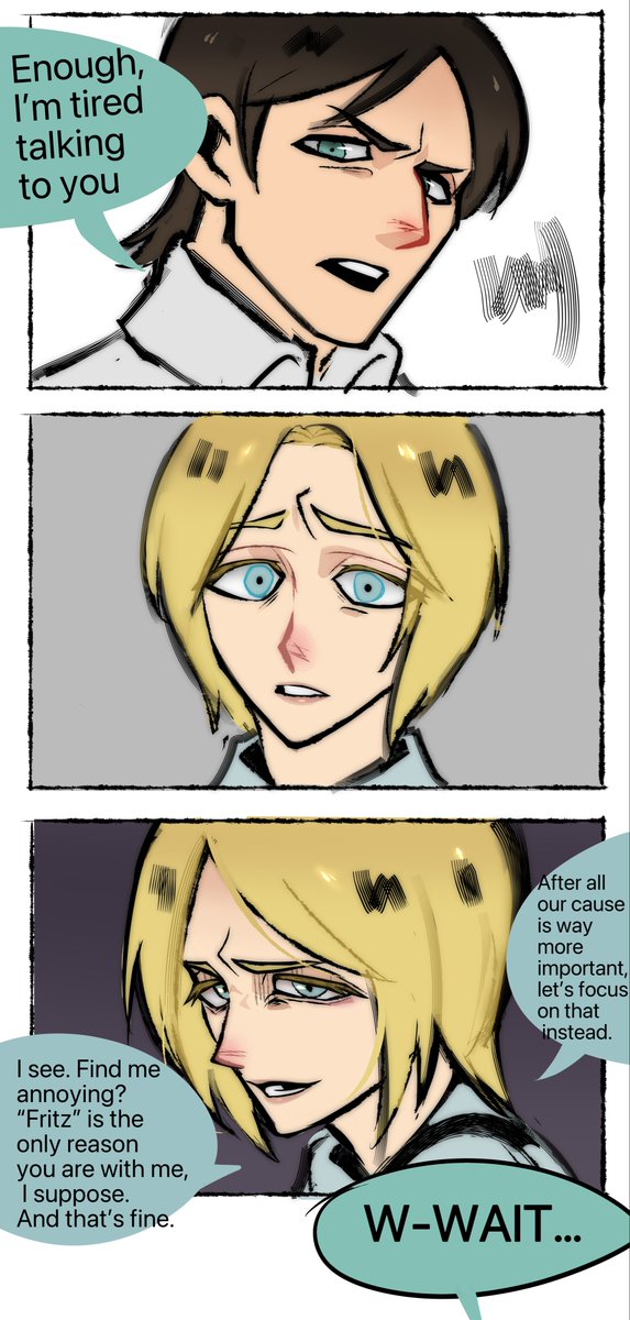idc1066026's tweet photo. Argument with wife…#aot https://t.co/VoFBEni9t8