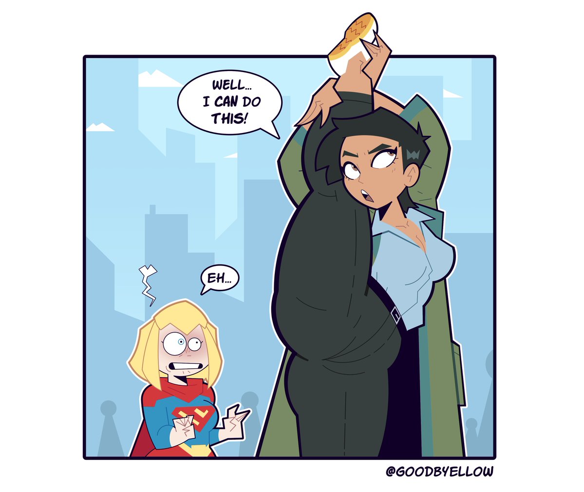 goodbyellow's tweet photo. Supergirl VS Lois Lane! 🦸‍♀️🖊️ https://t.co/H3wNjcHcOn