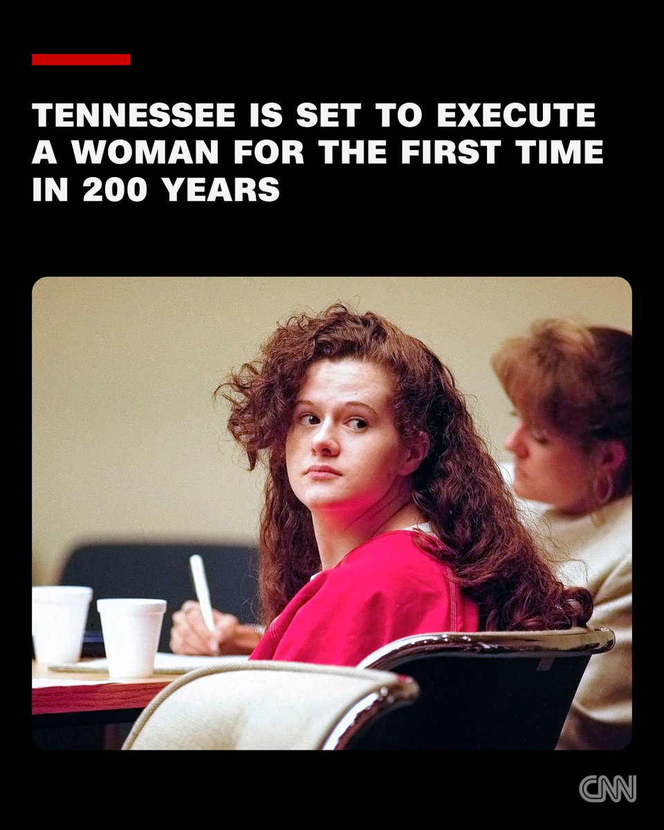 CNN's tweet photo. Christa Pike was 18 when she killed a classmate in a jealous rage and became one of the youngest women to be sent to death row. Now 50, she is scheduled to be put to death Wednesday in what would be Tennessee's first execution of a woman in 200 years. https://t.co/FfWmYUlcyf https://t.co/IdrdfYD1Eu