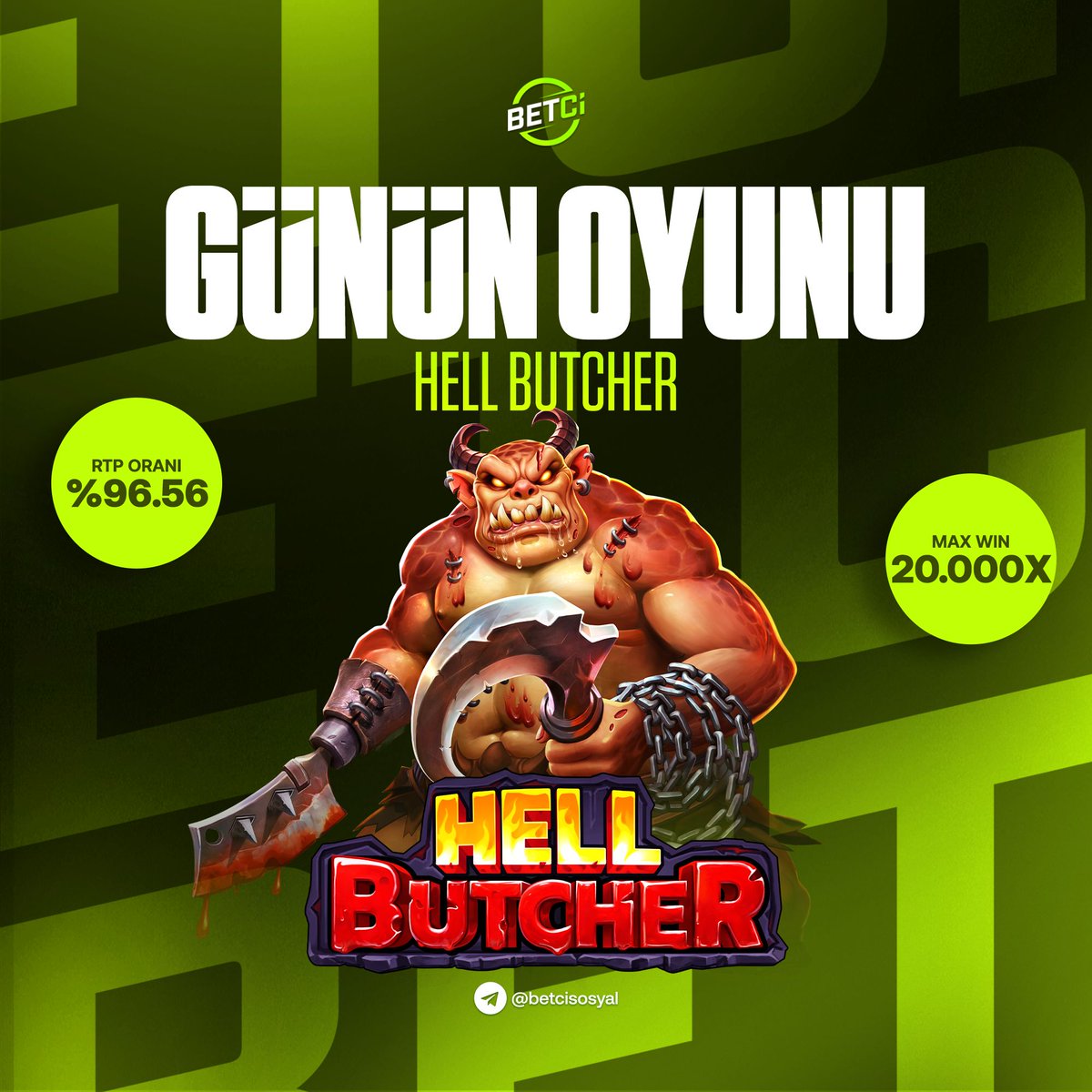 bettcsosyl's tweet photo. 🎰 Günün Oyunu: Hell Butcher

Pragmatic Play'in öne çıkan slot oyunlarından Hell Butcher, %96.56 RTP oranı ve 20.000X Max Win potansiyeli ile dikkat çekiyor.

Kampanya veya oyun detaylarını inceleyerek özelliklerine göz atabilirsin. https://t.co/PX4eOKWP4b