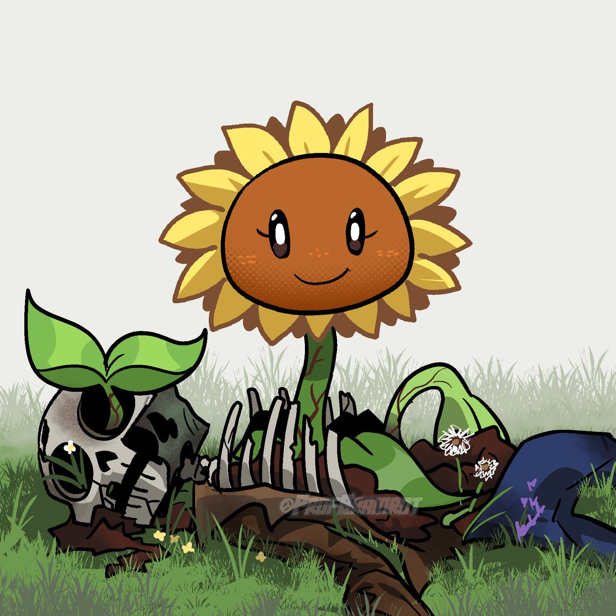 Profbrainrot's tweet photo. The cycle of nature🌱 #pvz #plantsvszombies https://t.co/xO01eqHxiC