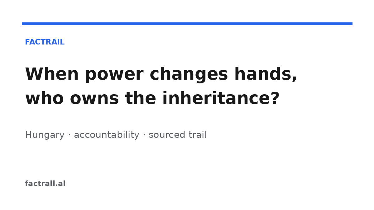 Factrail_ai's tweet photo. When power changes hands, who owns the inheritance?

• Lex CEU: civic space narrowed.
• Sovereignty Office: “foreign influence” became a state file.
• Paks II: Russian energy lock-in after the invasion.

https://t.co/qiLwfhRC2N https://t.co/ZWMyoZWfL0