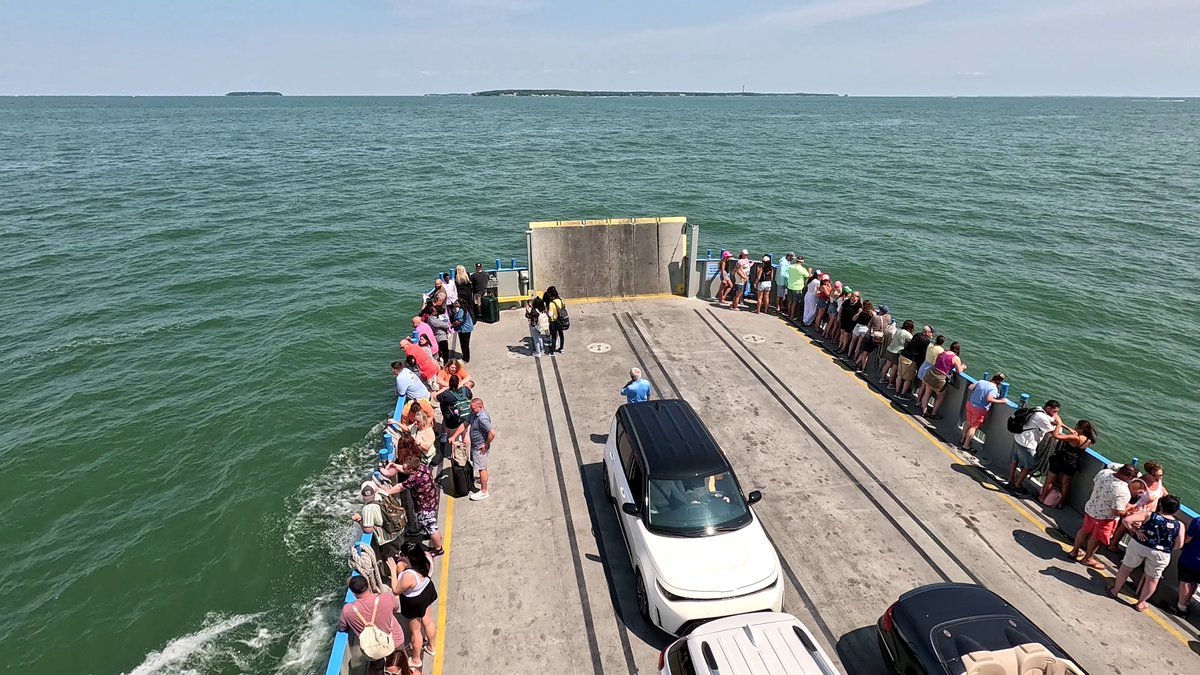 GrandAdventRV's tweet photo. On the #LakeErie ferry from Catawba Island to Put-In-Bay, aka #SouthBassIsland from our #GrandAdventure Episode 482 filmed across #Vacationland (Shores & Islands #Ohio) now streaming at https://t.co/CbOwnVjKrE.

#RV #travel #PutInBay #camping #RVlife #RVtravel #RVcamping #LakesideMarblehead