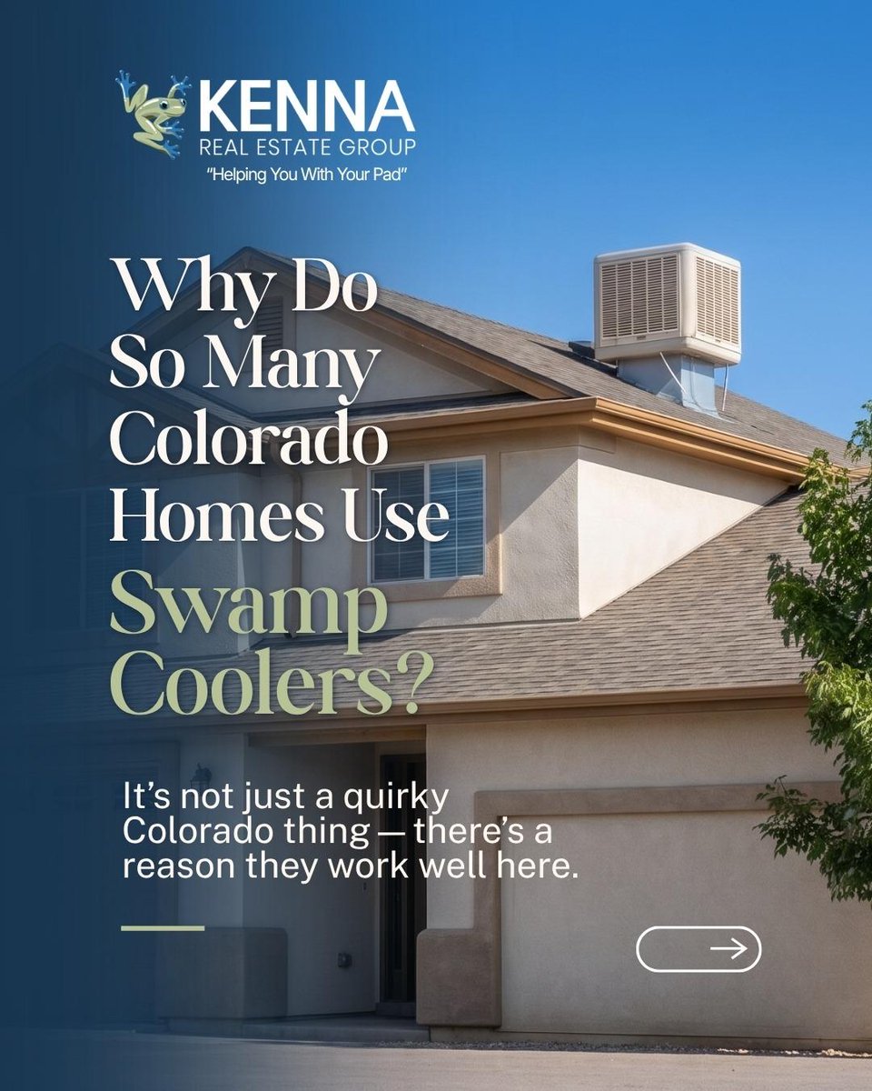 DenverRESoup's tweet photo. Why do some Colorado homes have swamp coolers instead of traditional AC?
🏡 Know your home's cooling system before you buy!
📞 303-955-4220
🌐 https://t.co/EPKOvuXUl1
#KennaRealEstate #ColoradoRealEstate #ColoradoHomes #HomeBuyingTips #RealEstateTips https://t.co/5rL33Y4smG