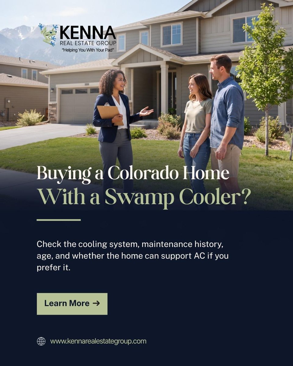 DenverRESoup's tweet photo. Why do some Colorado homes have swamp coolers instead of traditional AC?
🏡 Know your home's cooling system before you buy!
📞 303-955-4220
🌐 https://t.co/EPKOvuXUl1
#KennaRealEstate #ColoradoRealEstate #ColoradoHomes #HomeBuyingTips #RealEstateTips https://t.co/5rL33Y4smG