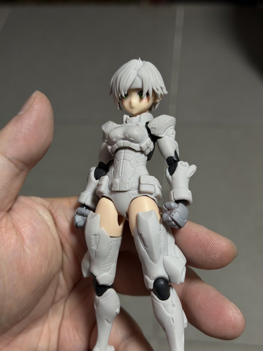 flying_shuimu's tweet photo. #メガミデバイス #MegamiDevice
新しい試作品の組み立てテスト。潜入作戦を重視したエージェント用装甲で、付属品には「これを持っていけば任務はぐっと楽になる」という「光学迷彩」のステルスアイテムが付属します。😆 https://t.co/ukpr3GB8gZ