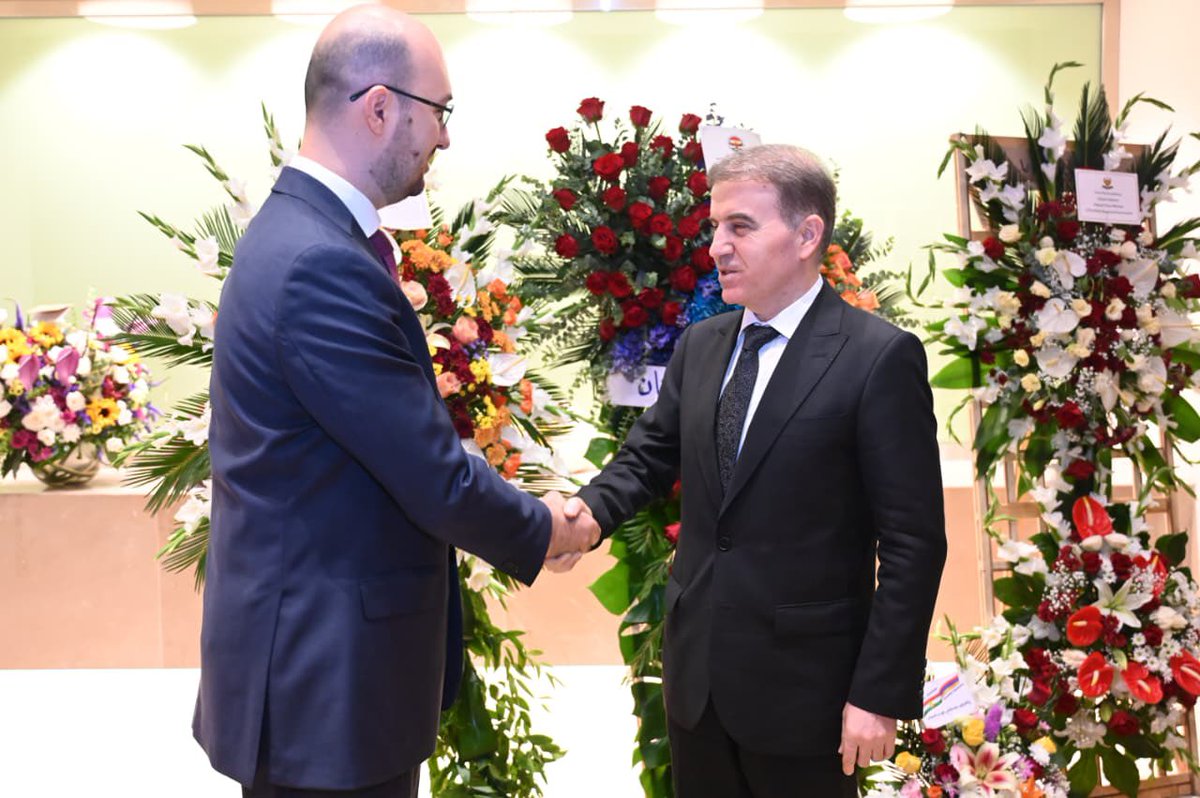 heminhawrami's tweet photo. On behalf of President @masoud_barzani took part at the Armenia Independence Day ceremony in Erbil. Conveyed His Excellency President Barzani’s warmest congratulations to the Armenian Ambassador in Iraq and the Armenian Consul General in Erbil. https://t.co/npolEvZnq7