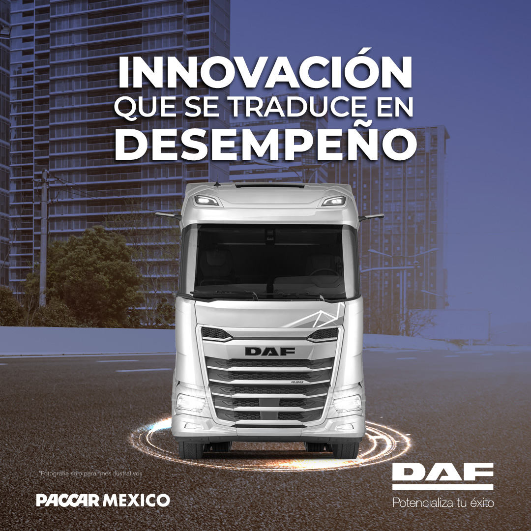 DAF_Mexico's tweet photo. La evolución del transporte también implica nuevas formas de hacer más eficiente cada recorrido.

👉🏼 Soluciones tecnológicas 
👉🏼 Mejor experiencia del operador
👉🏼 Ahorro de combustible 

#DAF #XF #Innovacion #PACCARMexico #PotencializaTuExito https://t.co/akUD871ptj