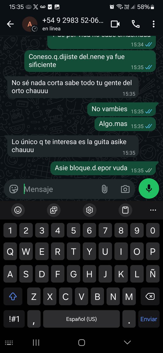 Andru83709335's tweet photo. Ya esta me canse de este pedazo de hdp alan arias  ya decirme eso de la guita q le correspnde legalmente.a mi hijo payaso que los abogados  arreglaron  pedazo de hdp vas y te haces el gil asiendote bueno lo mamdaste vos al sicologo al nene hdp por eso no te ve https://t.co/GWeovlccBV