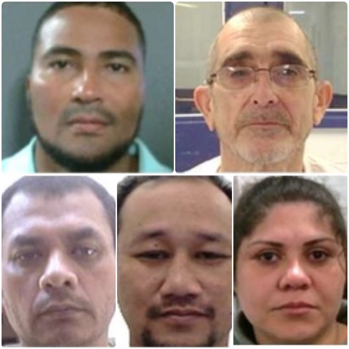 ScottPresler's tweet photo. ARRESTED 

▪️Rogoberto Vasquez-Martin — an illegal alien from Honduras — was convicted for felony death by vehicle 

▪️Lazaro Rego-Otano — an illegal alien from Cuba — was convicted for sexual battery w/ a deadly weapon

▪️Ciro Valle-Robles — an illegal alien from Mexico — was convicted for rape

▪️Bounmy Munvong — an illegal alien from Laos — was convicted for inflicting corporal injury on spouse, possession of controlled substance, & theft

▪️Jesus Milagros Roman-Meza — an illegal alien from Mexico — was convicted for possession of a controlled substance & two counts of theft

Thank you, ICE, for arresting violent illegal aliens. 

-1 in NC
-1 in FL
-1 in NY
-1 in CA
-1 in ID 

@DHSgov