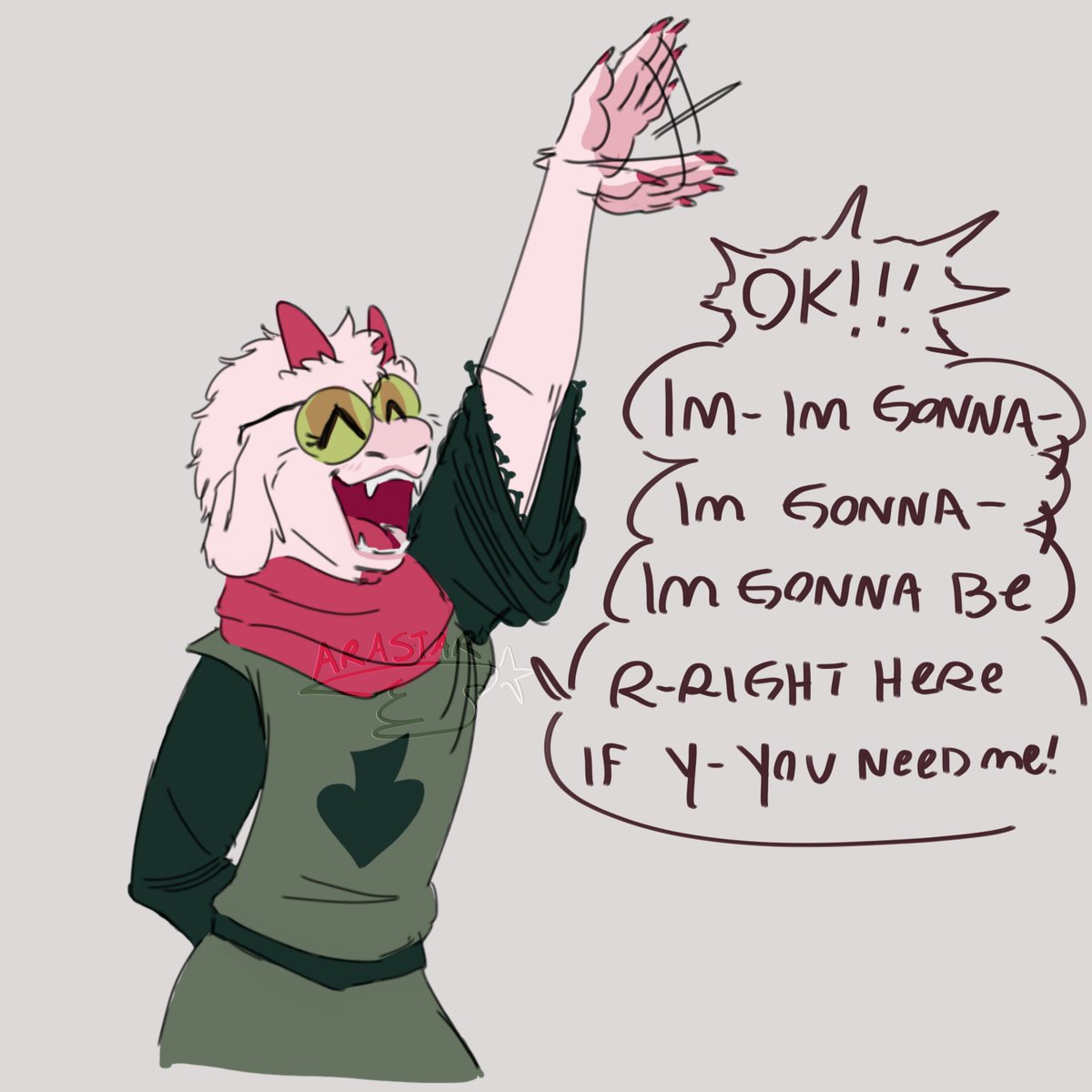 arastar_29's tweet photo. projecting my speech impediment onto ralsei part 2: lots of elongations under stress and repetition yay 
#deltarune #ralseideltarune #deltarunefanart https://t.co/gyEbXCOkFl