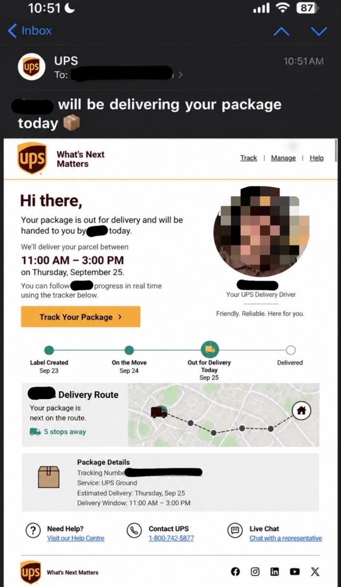 boymarcopolo's tweet photo. UPS really upped their customer service https://t.co/Ecy3Zzf3j4