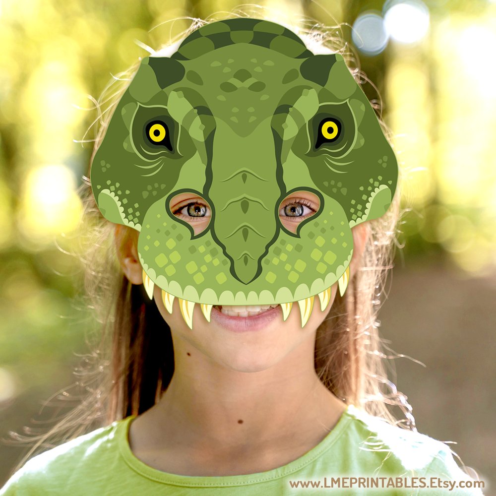 lmeprintables's tweet photo. T-Rex Mask Printable Dinosaur Costume Kid &amp; Adult Prehistoric Green Animal Velociraptor DIY Paper Dino Party School Craft Dragon Halloween https://t.co/zt1b6GCfYd via @Etsy #halloweencostume #trexmask #animalmask #dinoparty #iceagebirthday #pretendplay #dramaticplay #schoolcrafts https://t.co/Rs3xp5Rwa0