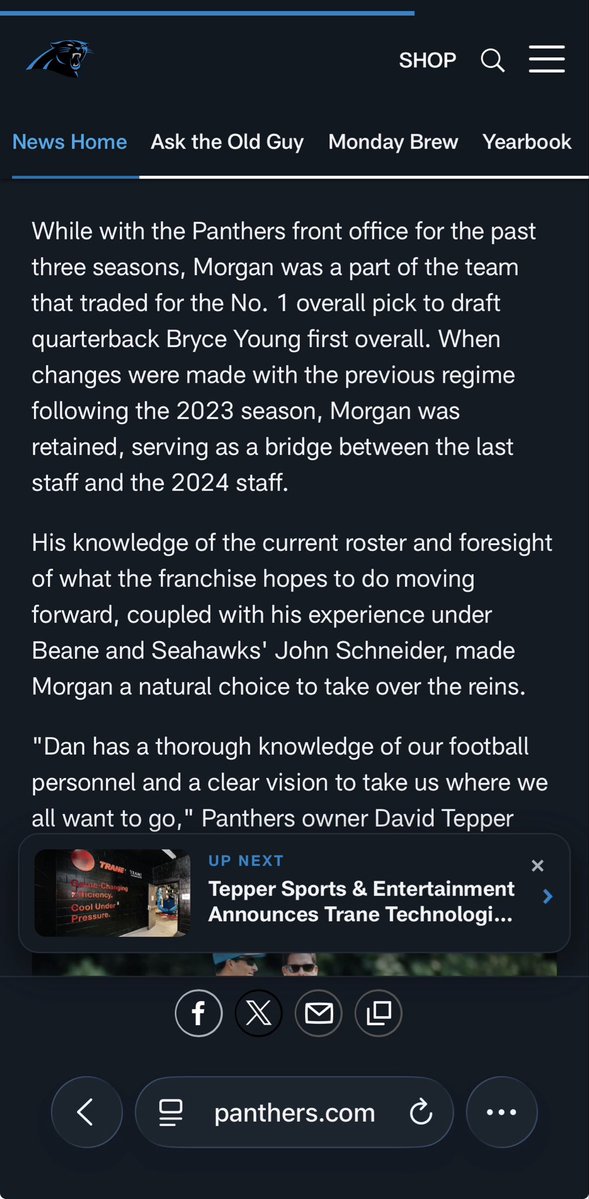 ShinobiScrolls1's tweet photo. @SmokeyJone @PanthersCulture Dan was Assistant GM, he was definitely a part of acquiring Bryce.

Why lie when information like this is so easily available? https://t.co/GbLpZO10mz