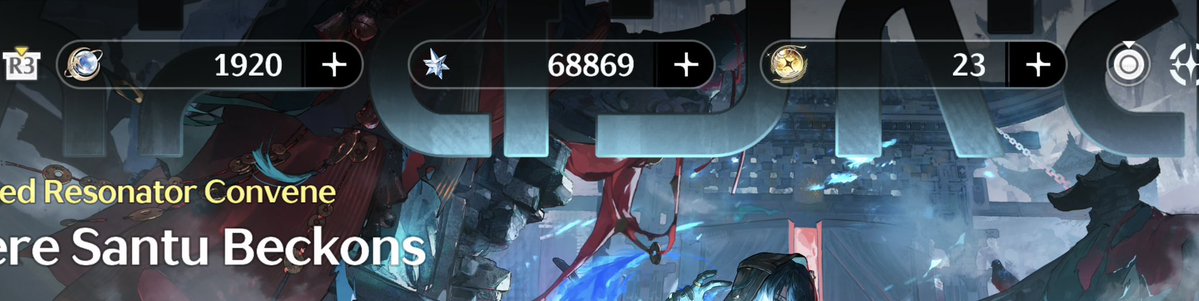 GrSentinel1's tweet photo. @wuwaguy Me with extra funds after saving for a year to S6R5 Changli(The photo right there is a week outdated. I got about 72K Astrites rn💸) https://t.co/mZc4gc1PUQ