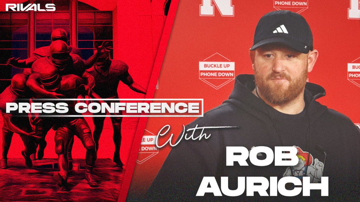 NebraskaReport1's tweet photo. WATCH: Nebraska football DC Rob Aurich looks back at win over Michigan State, previews Maryland during game week press conference (Sept. 29, 2026)

🔗: https://t.co/nA38qJAZZi

#Huskers #GBR #InsideNebraska https://t.co/rT4q8deQnt
