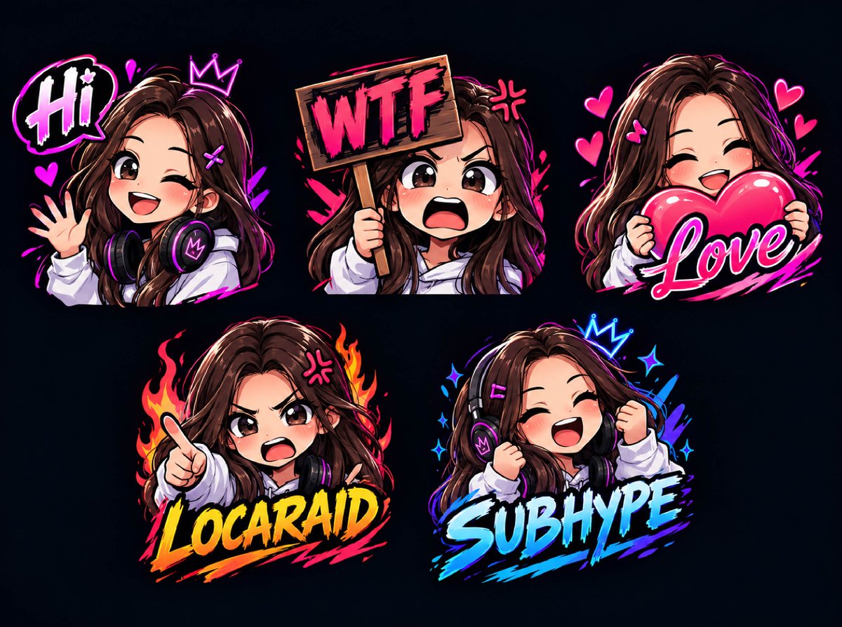SmithArianas's tweet photo. Need emotes, badges, or a complete stream makeover? 🎨 I’ve got you covered!
Custom designs made to match your style and make your channel stand out. ✨
#Emotes #TwitchEmotes #Twitch #Kick #StreamDesign #CustomEmotes #StreamGraphics #CommissionOpen #GraphicDesigner https://t.co/Yv0iqsnXix