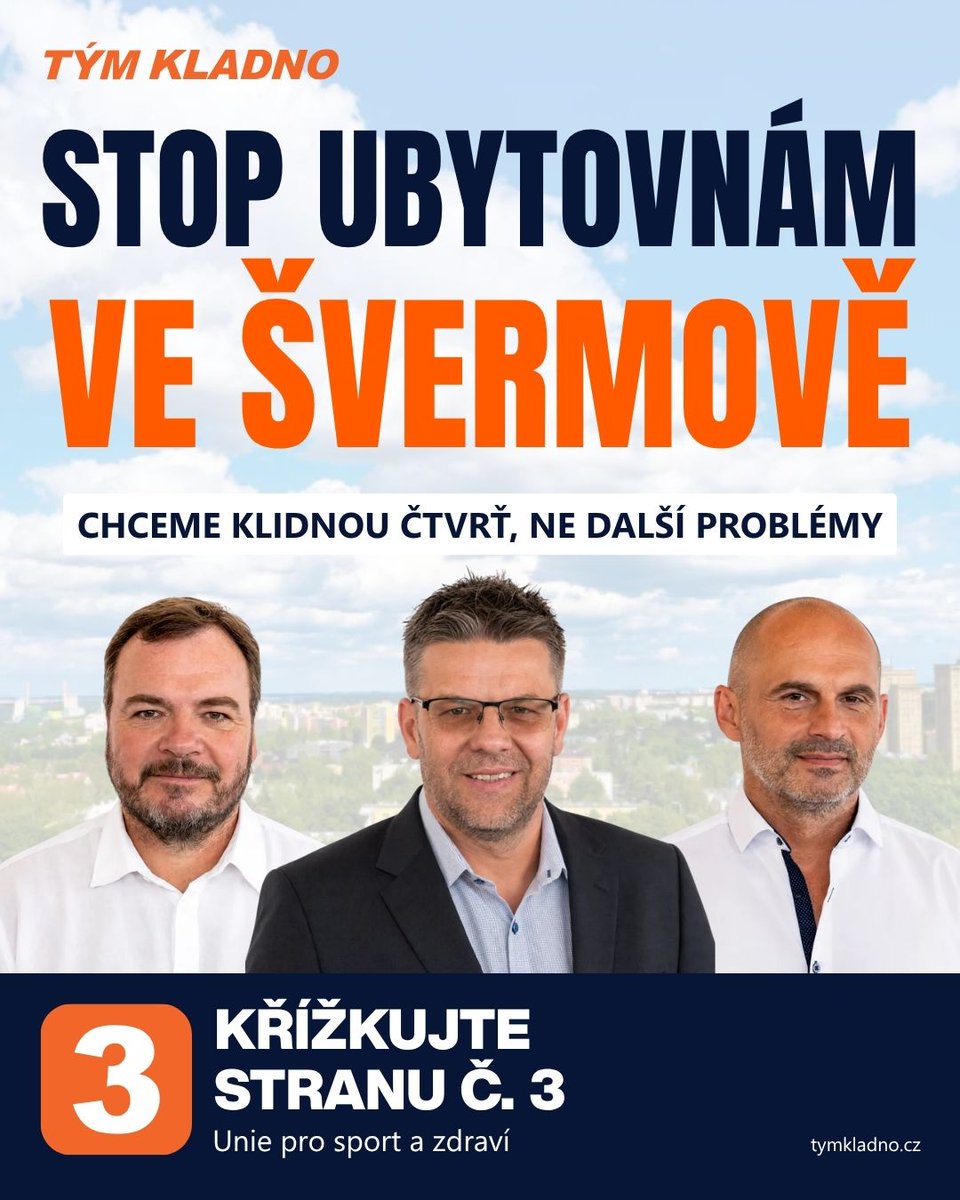 tym_kladno's tweet photo. Švermově je řada míst, která potřebují pozornost a investice. Právě tam by měla směřovat energie i peníze města.

Téma ubytoven nechceme přehlížet. Chceme o něm mluvit otevřeně a hledat řešení, která budou respektovat potřeby místních obyvatel.

TÝM KLADNO 🟠
Je čas střídat. https://t.co/ABqQYxFeAs