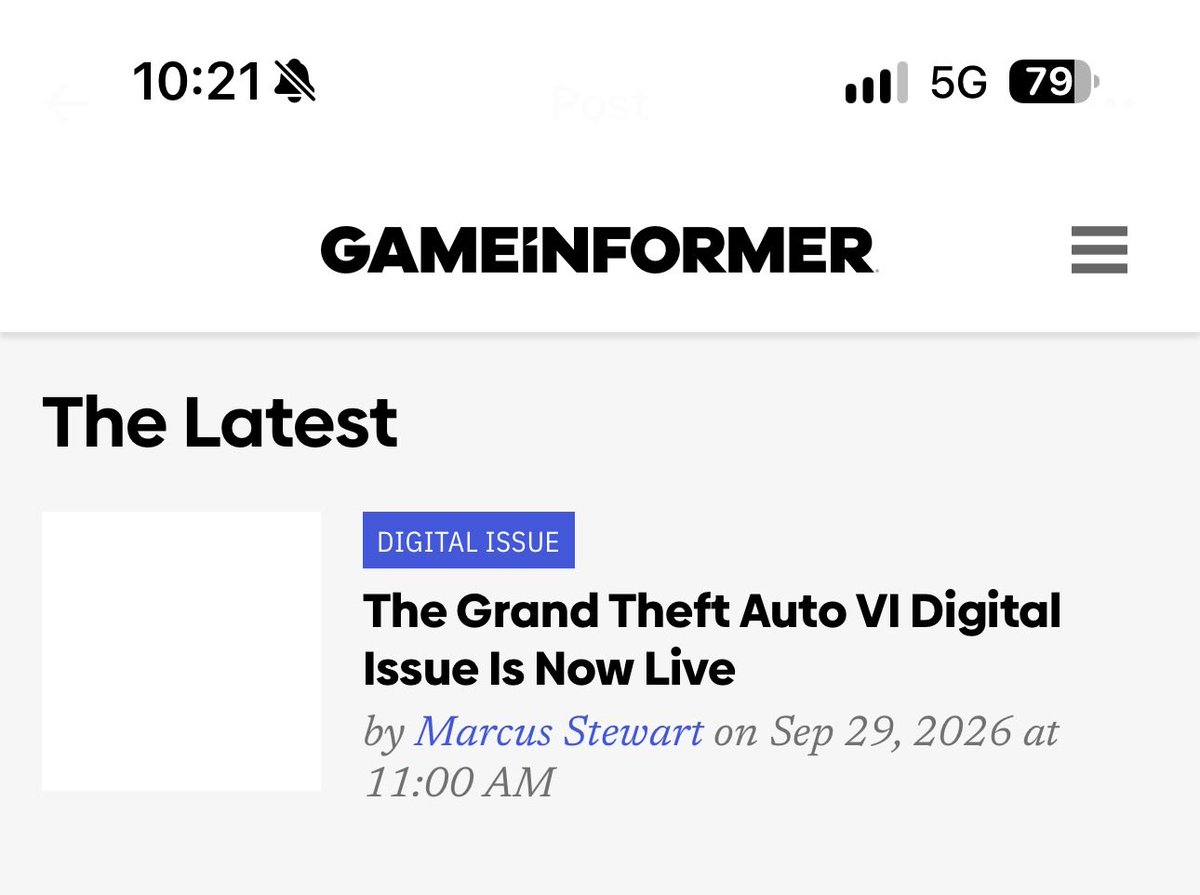 JerryMa01's tweet photo. ts comin out in 40 min, so hypedddd

#GTAVI
#GameInformer https://t.co/Sg6prGWRjH