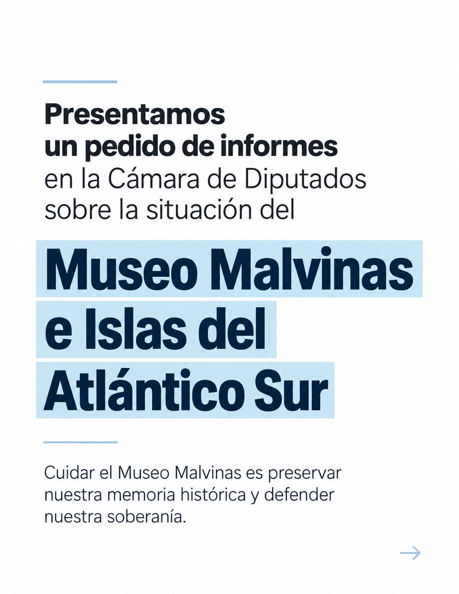 lorepokoik's tweet photo. Desde @Diputados_UxP  presentamos un pedido de informe sobre lo que está pasando en el Museo Malvinas e Islas del Atlántico Sur

Queremos saber por qué se retiraron contenidos y piezas históricas, qué pasó con las banderas del Operativo Cóndor, cuál es la situación de sus trabajadores y, fundamentalmente, cómo se está preservando el patrimonio y la memoria que guarda el Museo.

Cuidar el Museo Malvinas es preservar nuestra memoria histórica y defender nuestra soberanía.