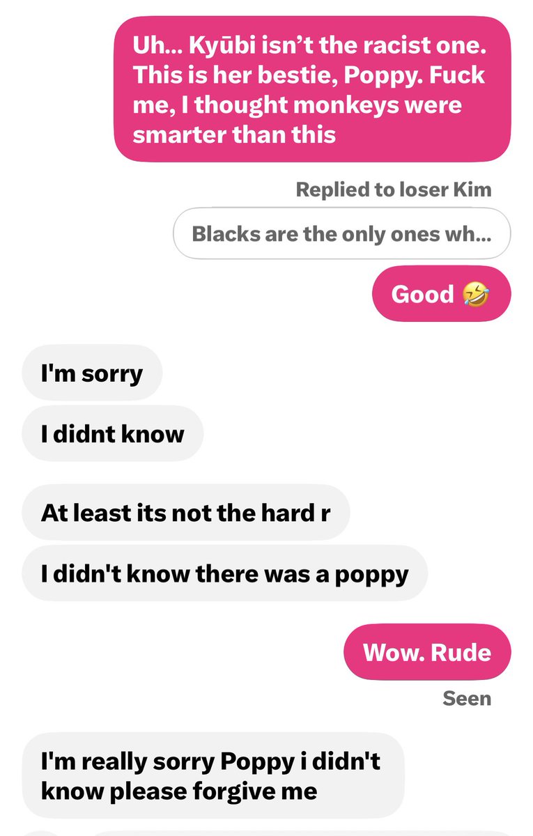KyubiKitsune_xo's tweet photo. Urgh. I hate racists. Two non-black, blonde blue eye girls and you think we look the same? That we sound the same? There’s no place for racism in the world, get with the times @Daddykim28 🤣 Seriously, don’t touch me though. I might get rabies from you. https://t.co/J0wJ1Be7rE