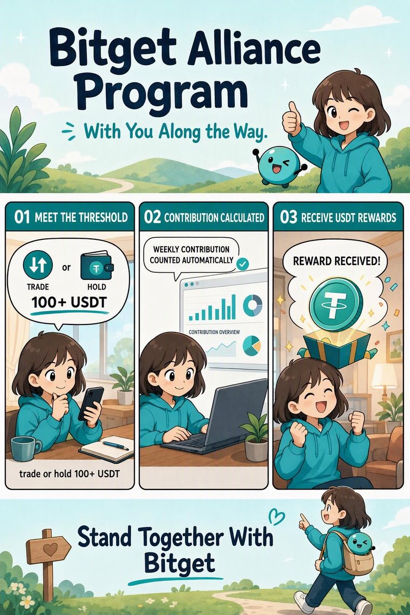 ox_tunex's tweet photo. The @Bitget Alliance Program has a fairly unusual structure. Bitget is allocating 30% of the platform’s eligible trading fee revenue during the campaign to a USDT reward pool, with the figure updated daily. https://t.co/l8DYVCJPaz