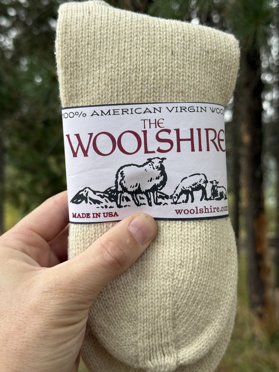 thewoolshire's tweet photo. It’s with great excitement that we announce a Woolshire sock!

100% USA virgin wool
No Synthetics 
No Superwash and no chemicals. 

Will be available December. 
Limited run. https://t.co/Bci02CXTsL