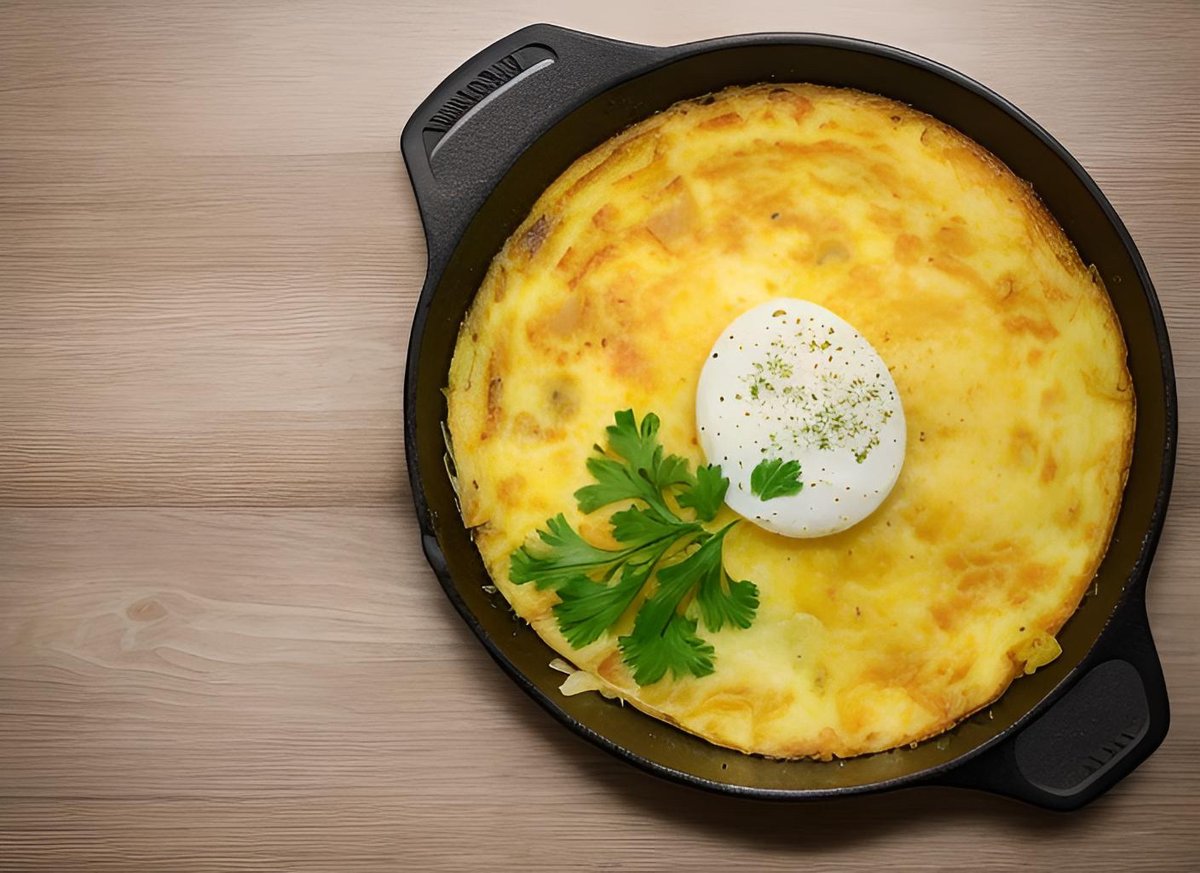 Cloralm8's tweet photo. Qué rico, una tortilla de patatas recién hecha con un toque de cebolla, justo lo que necesito para merendar.， https://t.co/ojfvHSbFuu