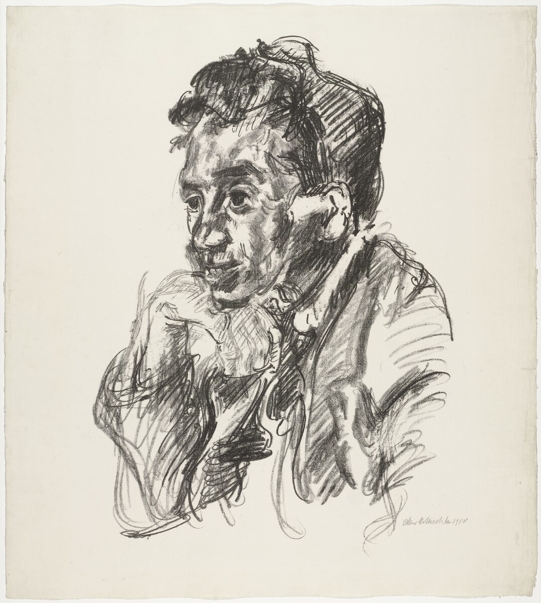 artistkokoschka's tweet photo. Walter Hasenclever (Bust-length Portrait to the Left) (Brustbild nach links) #artbots #kokoschka https://t.co/7K1GgNhQHL