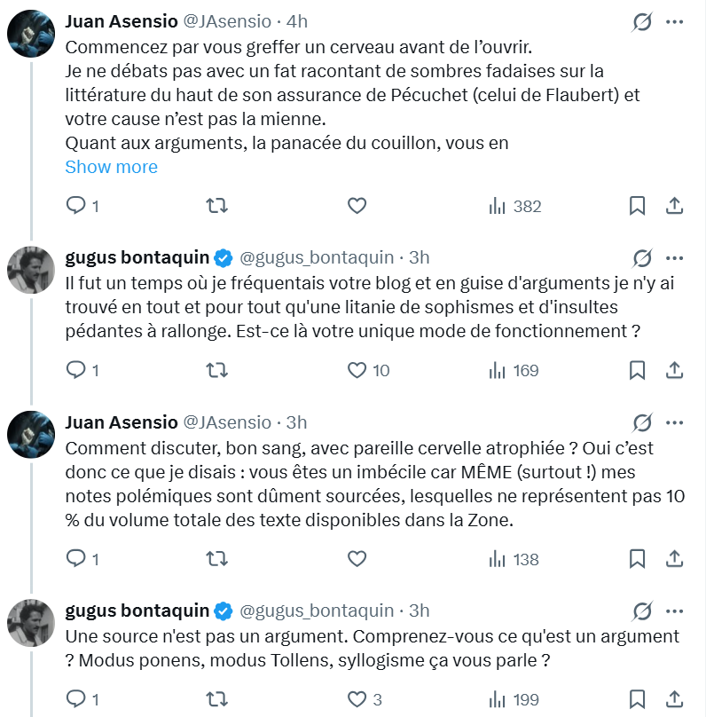 Grossolinio's tweet photo. Rencontre du troisième type entre le littéraire allumé et l'autiste rhétoricien, dire que ce site est gratuit https://t.co/4dwzRFQzbH
