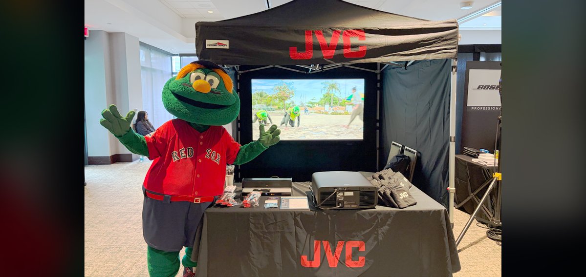 JVC_USA's tweet photo. .@JVC_USA Home Theater Projectors was featured at @FenwayPark during the Audiovisual Industry Summit hosted by @ADIGlobalDist. Thanks to everyone (including our friend @Wally97) who came to visit our live demo!

#JVC #JVCProjectors #ADI #HomeTheater #HomeCinemaProjectors https://t.co/jV5uGOFJ6a